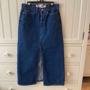Gap size 2 regular long denim skirt